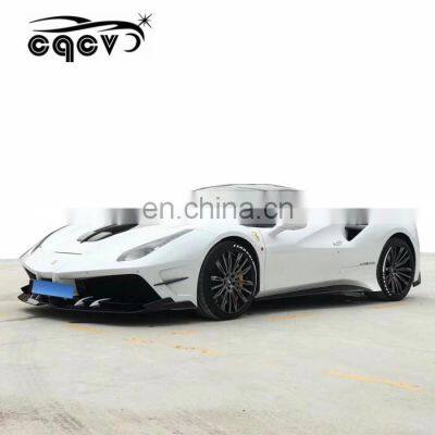 Body Kit for Ferrari 488 in Misha Style Front Bumper Rear Bumper Hood Carbon Fiber Front Lip Rear Lip Side Skirts Fenders photo-4