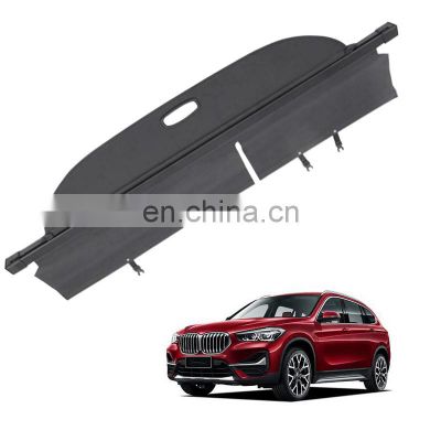 Black Beige Color Canvas Retractable Cargo Cover Tonneau Cover For Bmw X1 2009-2015