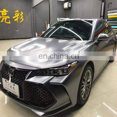 Electricity Light Charcoal Grey Car Vinyl Wrap Air Self-adhesive Decoration Roll Film Vehicle Auto Stickers