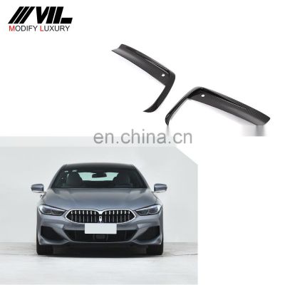 Modify Luxury 8Series Carbon Fiber G14 G15 G16 Front Bumper Canard for BMW M-Sport 2D 4D 2019-2020