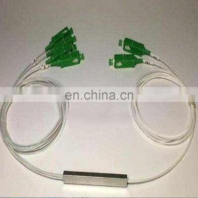 2*4 Fiber Optic Mini Module Blockness Type PLC Optical Splitter 0.9mm SC/LC UPC/APC Connector Singlemode PLC Splitter photo-2