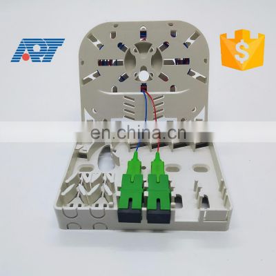 4 cores face Pane FTTH box With SC/APC Simplex Adapter Pigtail