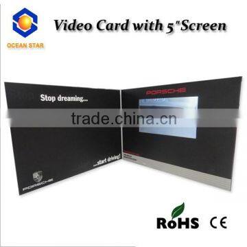 Newest design 2.4'' 2.8'' 4.3'' 5'' 7'' 101'' lcd video anniversary card/video greeting card /business video card