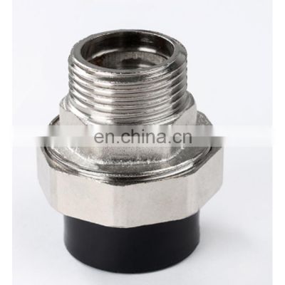 HDPE hot  fusion fittings 1inch 1.2inch 1.5inch male thread coupling