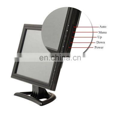 Black/ white color 15 inch Capacitive cheap touch screen monitor