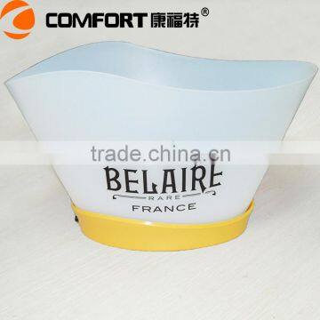 Cheap plastic PP led illuminated ice bucket for beer promotion