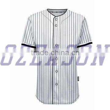 Wholesale Pinstripe Baseball Jersey,Striped Baseball Uniform Design photo-5