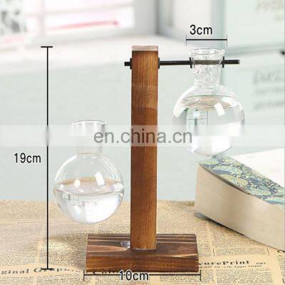 Retro Tabletop Hydroponics Flower Glass Vase photo-4