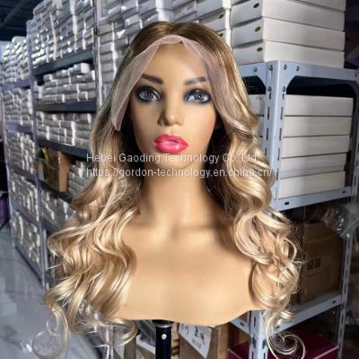 8C60 Color 13x6 Body Wave Remy Human Hair Lace Front Wig Wholesaler