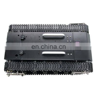WT-200 Assembled RC Tank Chassis Metal Track Tank With Controller System 30KG Load Capacity photo-4
