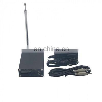 Mini Radio Station 87-109MHz 1mW PLL Stereo FM MP3 Transmitter w/ Power Adapter Antenna Shield Wire