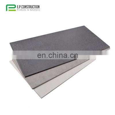 Color Exterior Decorative Fiber Cement Board / Polished Wood Grain Fiber Cement Panel / UV Coating