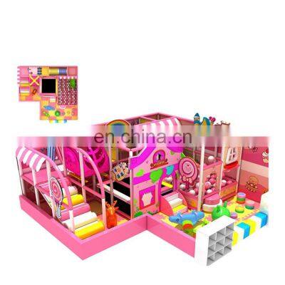 China Manufacturer 7.5*7.2 Candy Castle Theme Kids Indoor Playground For Sale