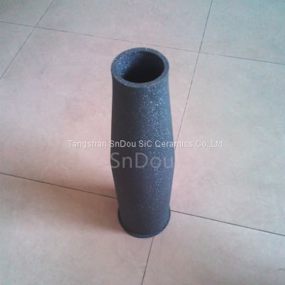 SiC Burner Nozzle ( RSiC Burner Tube ) SiC Ceramic Burner Cone for gas burners