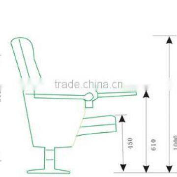 Cheap Auditorium Chair HJ63-L Theater Seat photo-6