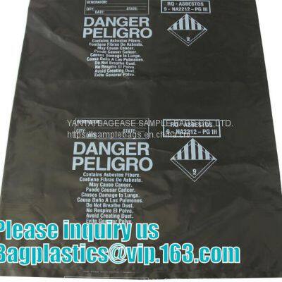 Мешки для захоронения асбеста, для подрядчиков, промышленные, для наружного использования, для хранения и утилизации, экономичные прочные мешки взрослого размера photo-3