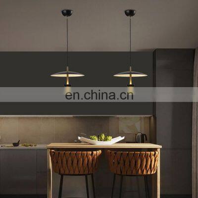 HUAYI Nordic style traditional simple restaurant lighting bar apartment interior linear LED chandelier