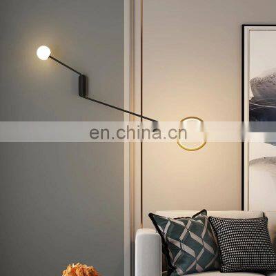 Nordic Restaurant Long Pole Wall Lamp Modern Living Room Background Wall Light Long Arm LED Reading Lamp photo-5