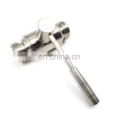 1 inch 2 way male  stainless steel  ball valve