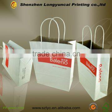 Chinese Factory OEM Food Packaging Round Hole Handle Custom Paper Bag photo-5