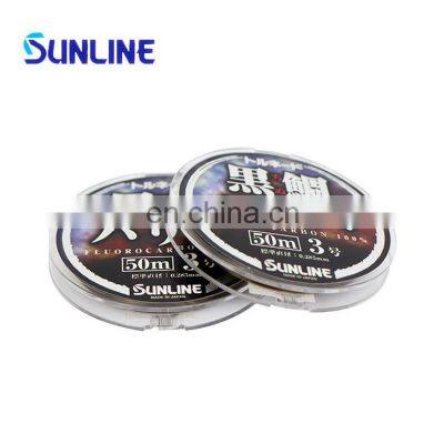 Flurocarbon Fishing Line  SUNLINE dragon coil black snapper 50M Fluorocarbon Fishing Line