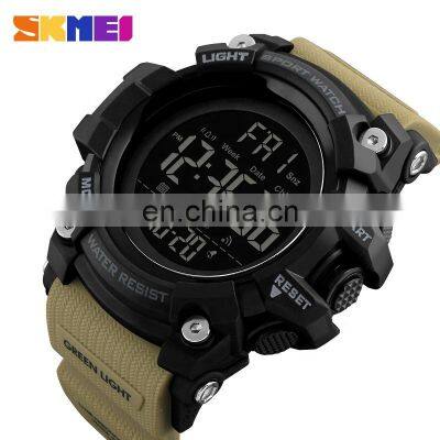 SKMEI 1384 Waterproof Electronic Men's Wristwatches Military Rubber Countdown photo-5