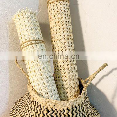 Plastic Multifunctional Handmade Plastic Rattan Cane Webbing Roll For Chair Furniture Materials