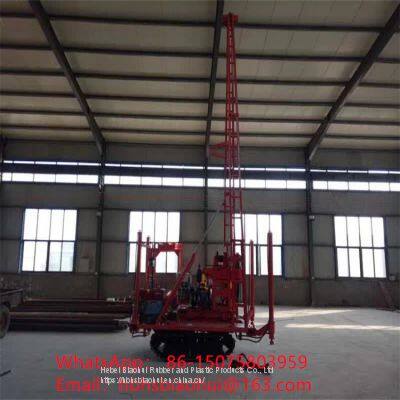 Crawler water well drilling rig with hydraulic tower, drilling rig for highway, railway and high-speed railway survey