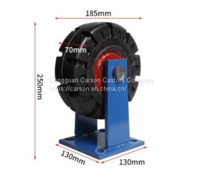 8'' Rubber Iron Core Trolley Wheels (500kg)