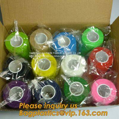 Bandage Hot Selling Self Adhesive Sports Tape First Aid Supplies Wrist Ankle Colored Medical Gauze Bandage photo-5