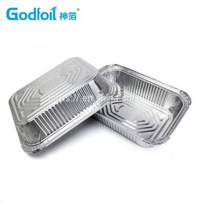 Rectanglar Aluminum Foil Container Wrinkle Wall Container photo-2