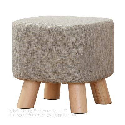 Children's Small Stool Printed Pattern Wooden Legs DF-09A