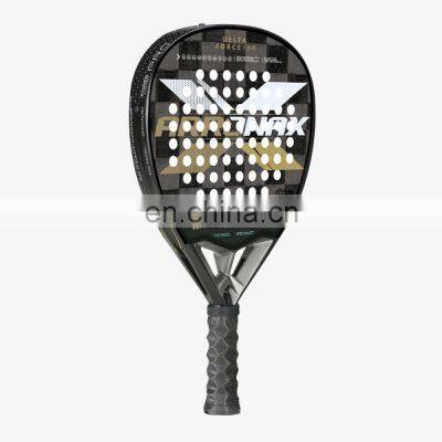 Wholesale Customized Layous Teardrop Shape 3K 12K 18K Carbon Fiber Soft EVA Padel Rackets