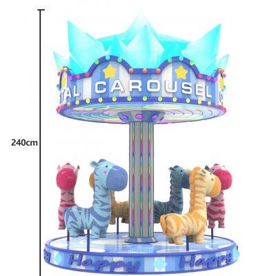 Children's Train Playground Horse Vintage Equipment Carousel Ride For Kids photo-5