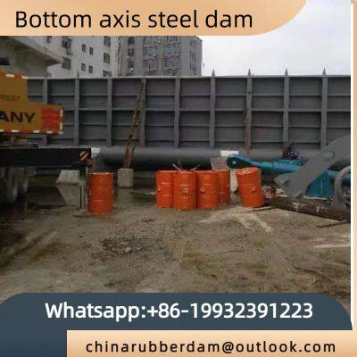 Automatic lifting dam, horizontal steel dam, hydraulic flap gate, hydraulic dam can be customized according to drawings