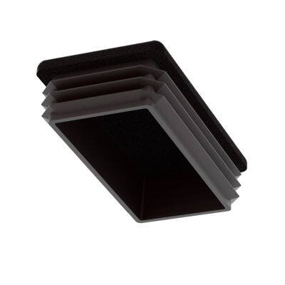 Pés de móveis quadrados e retangulares, pernas de mesas e cadeiras, tampas plásticas, plugs e inserts