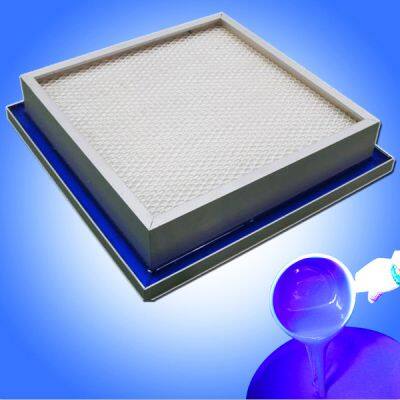 Blue Softest Silicone Rubber Air Filter HBM Chemical Fiber Bag Type Medium Efficiency Home Purifier HHF FFU Silicone gel