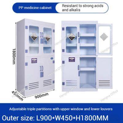 High Quality Polypropylene Lab Chemical Storage Cabinet | Leak-Proof, Corrosion-Proof for Hazardous Liquids-OEM/ODM photo-1