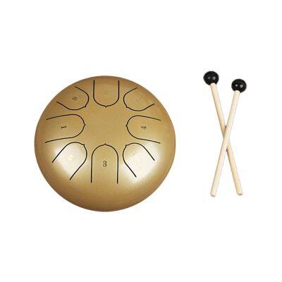 Steel Tongue Drum 6 inch 8 notes Hand Pan Musical Instruments Tongue Drum Beginner