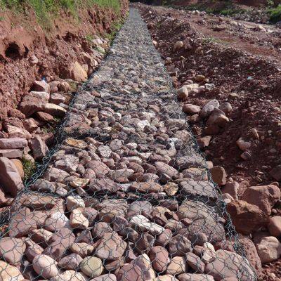 Wholesale Galvanized Hexagon Mesh Gabion Basket PVC Coating Gabion Box for River Bank photo-3
