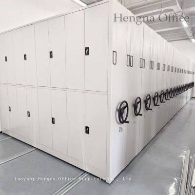 Manual Mobile Shelving | Rolling File Storage System on Tracks photo-4