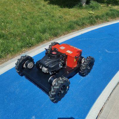 9HP Gasoline Engine Walking Speed 0~6Km/h RC Robot Brush Cutter photo-6