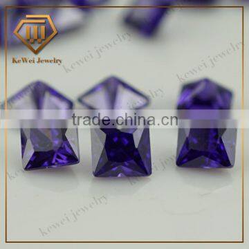 Synthetic Chinese 6*6mm Violet Cubic Zirconia CZ Gemstone