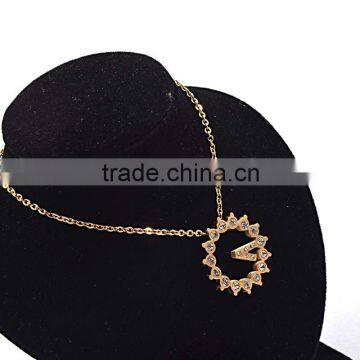Christmas Accessories Jewelry Rhinestone Tassel Necklace Gold photo-3
