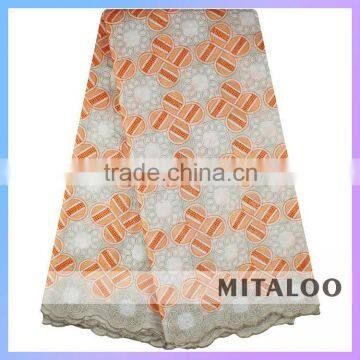 Mitaloo Customized African Voile Lace Factory Direct Sale Nigerian Lace Fabrics MSL0333 photo-2