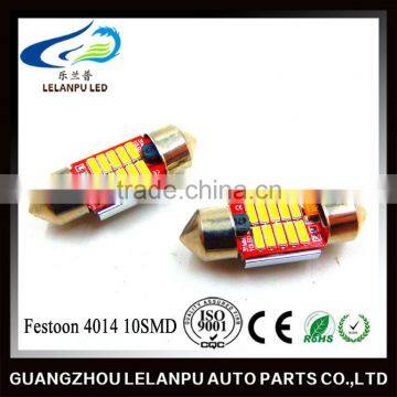 Top quality Festoon error free canbus 4014 10SMD 31mm auto led lamp car light