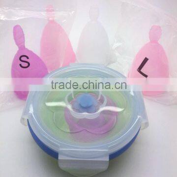 2016 Latest Chinese High Quality Menstrual Cup With Fold Sterilizer Cup photo-2