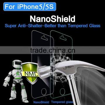 Invisible nano technology screen protector for iphone 5 SE shock proof film