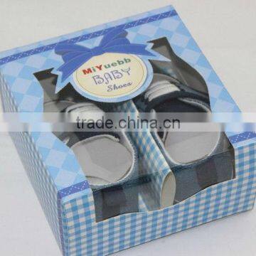 shoes packing paper box with clear pvc window