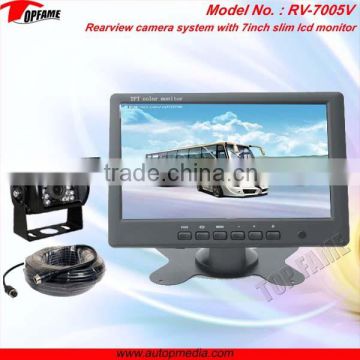 RV-7005V Car rearview system with 7inch slim LCD monitor for bus/truck/vans/commercial vehicles,etc.